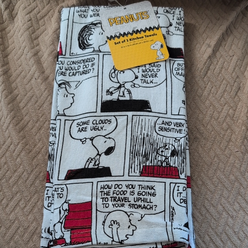 Peanuts Comic Strip Tea Towels